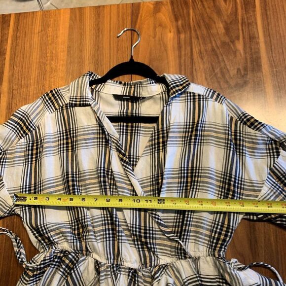 Vero Moda blouse EUC 100% cotton unlined, pull on gathered waist peplum sz M - Picture 8 of 16